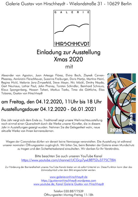 Wheinachtsausstellung 2020